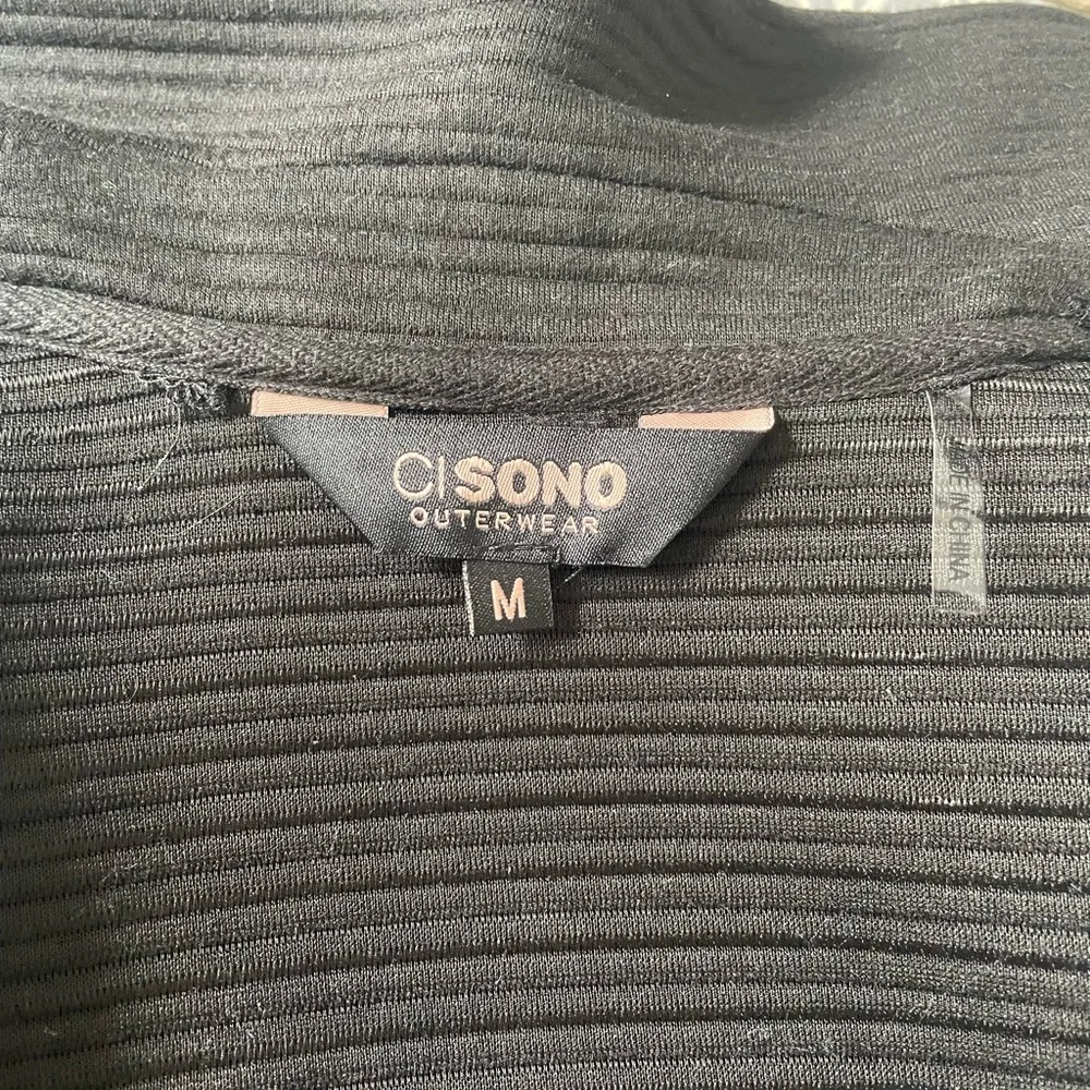 Black Ribbed Moto Jacket NWT - Picture 5 of 6